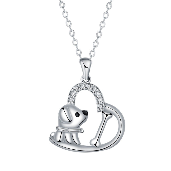 Collana con ciondolo a forma di cuore per cani