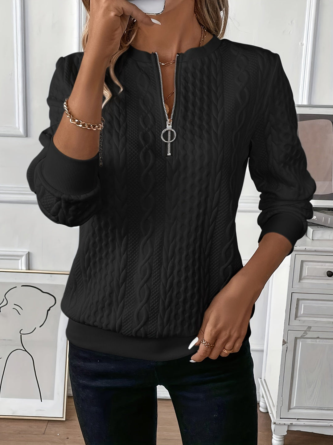 GIOIA™|CARDIGAN CON ZIP