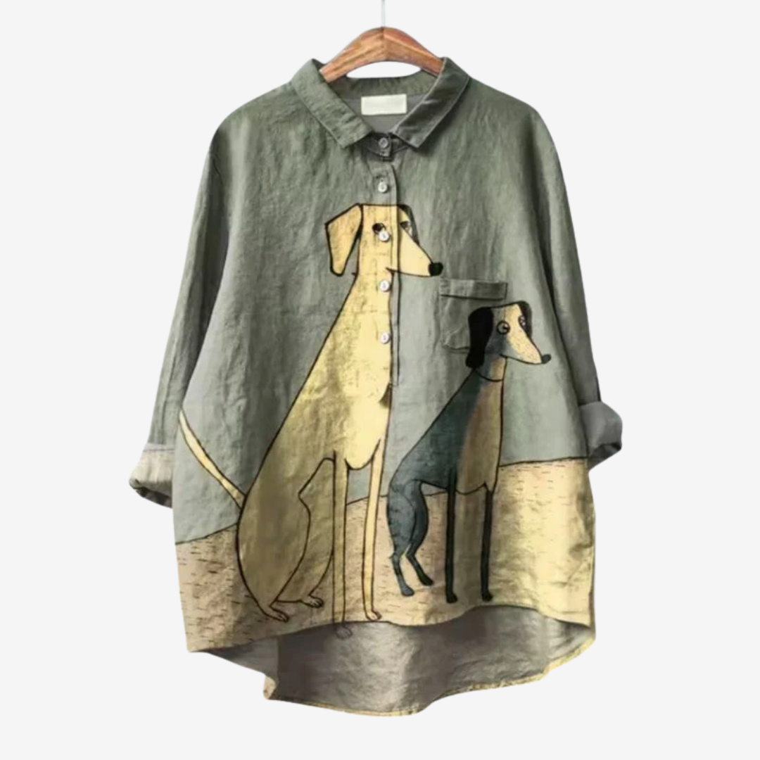 Félicie™ Camicia con stampa animalier