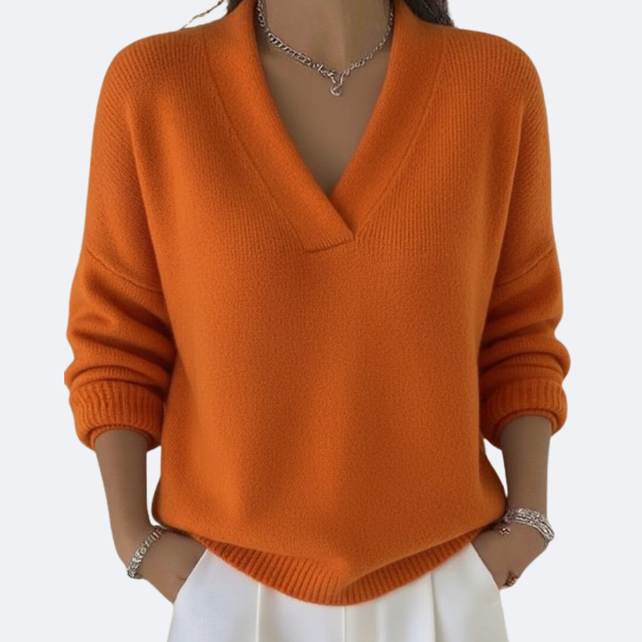 MILENA - Maglia Morbida con Scollo a V