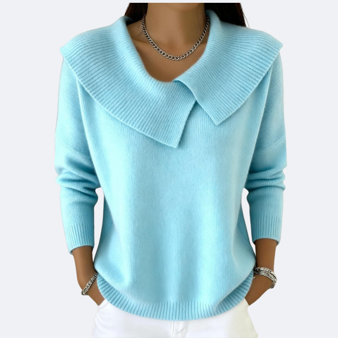 LUCIA - Maglia Calda con Colletto Morbido