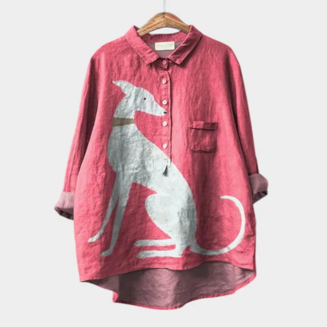 Félicie™ Camicia con stampa animalier