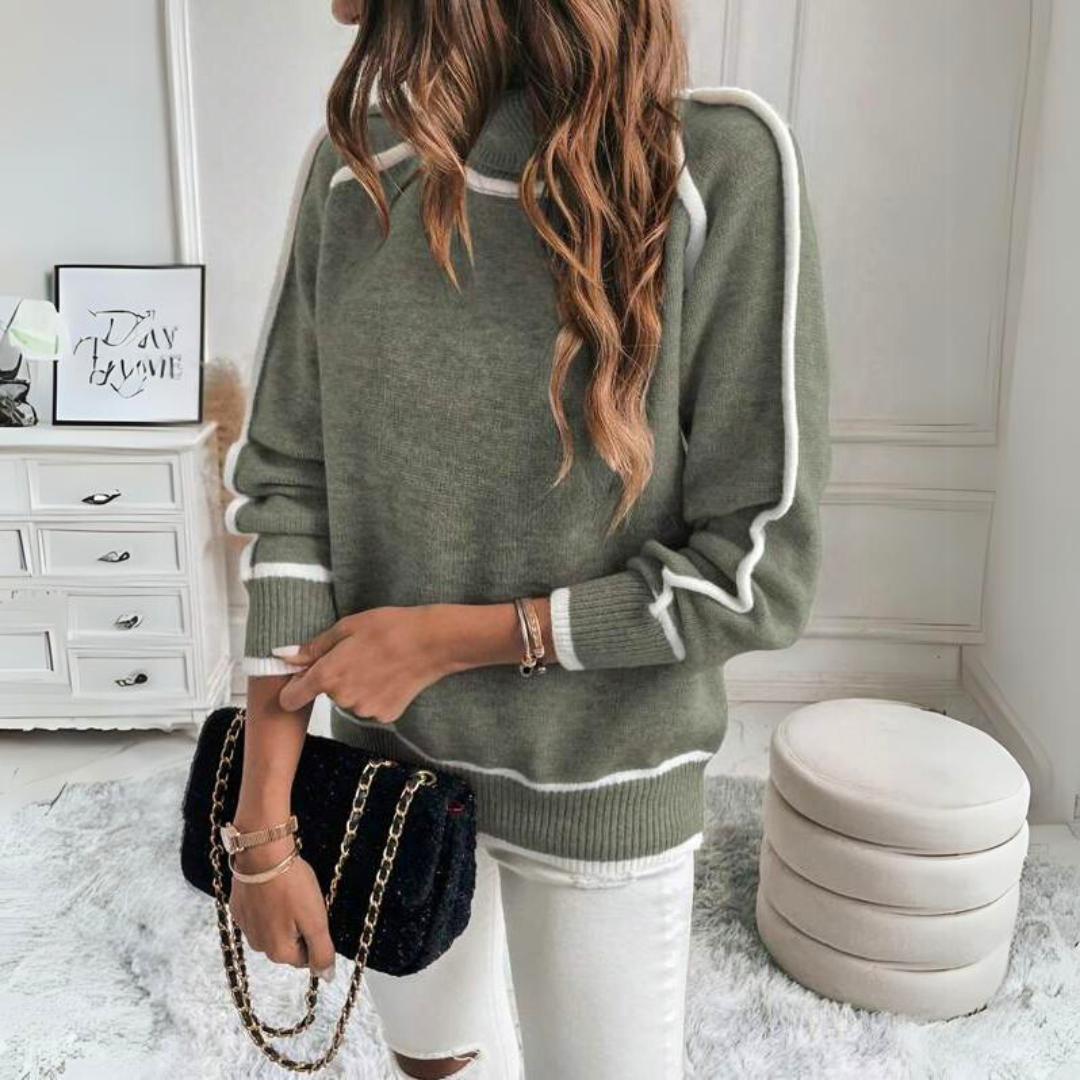 Kaylee | Maglione elegante con collo alto