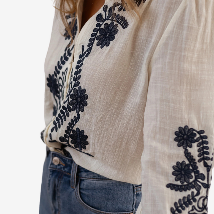 Isaure™ Top ricamato