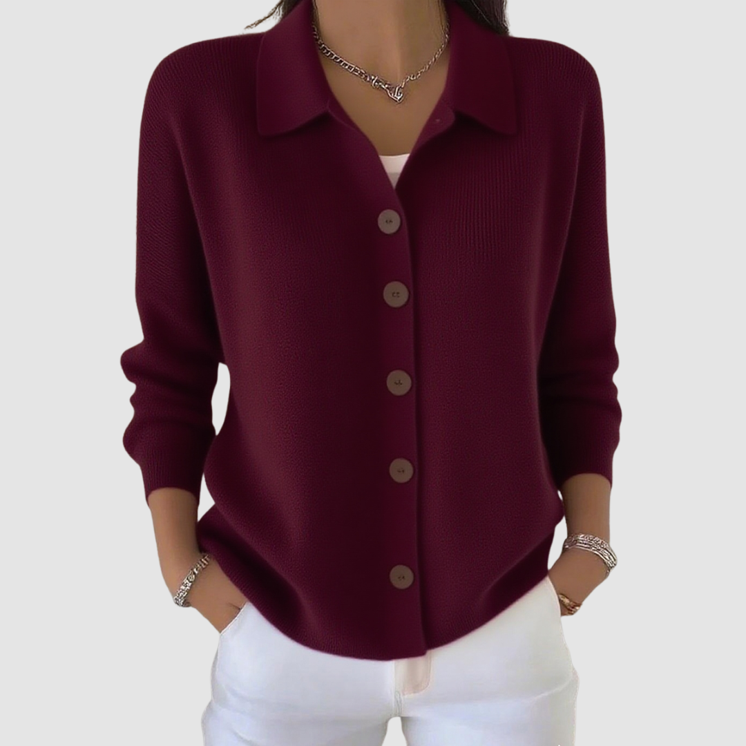 Joanna | Cardigan in Maglia con Bottoni