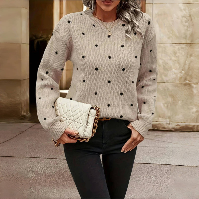 Clara | Maglia in Maglia con Piccoli Pois