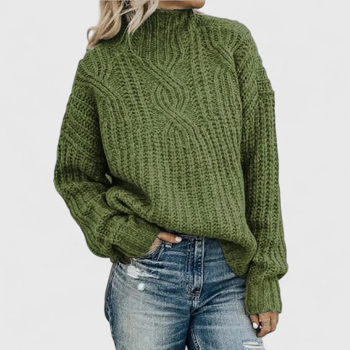Elisabetta | Maglia Calda a Collo Alto