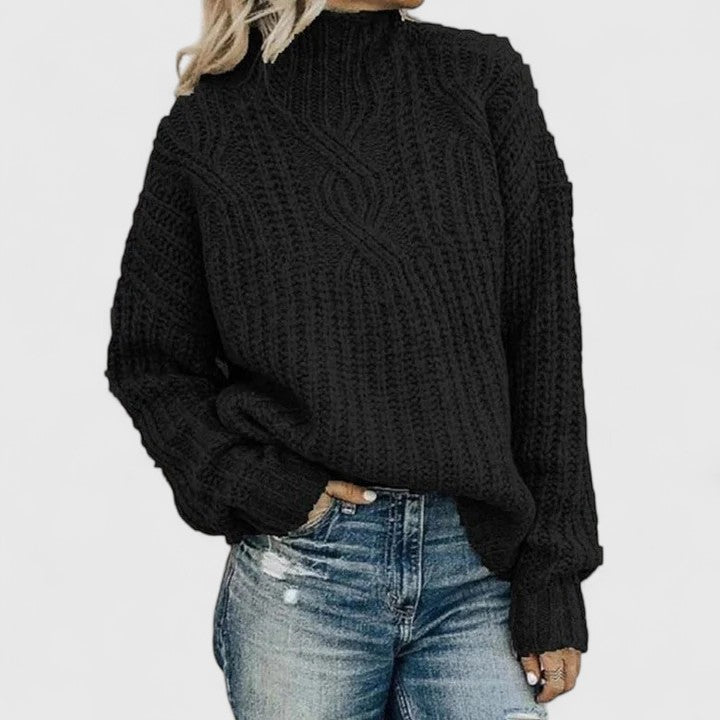Elisabetta | Maglia Calda a Collo Alto