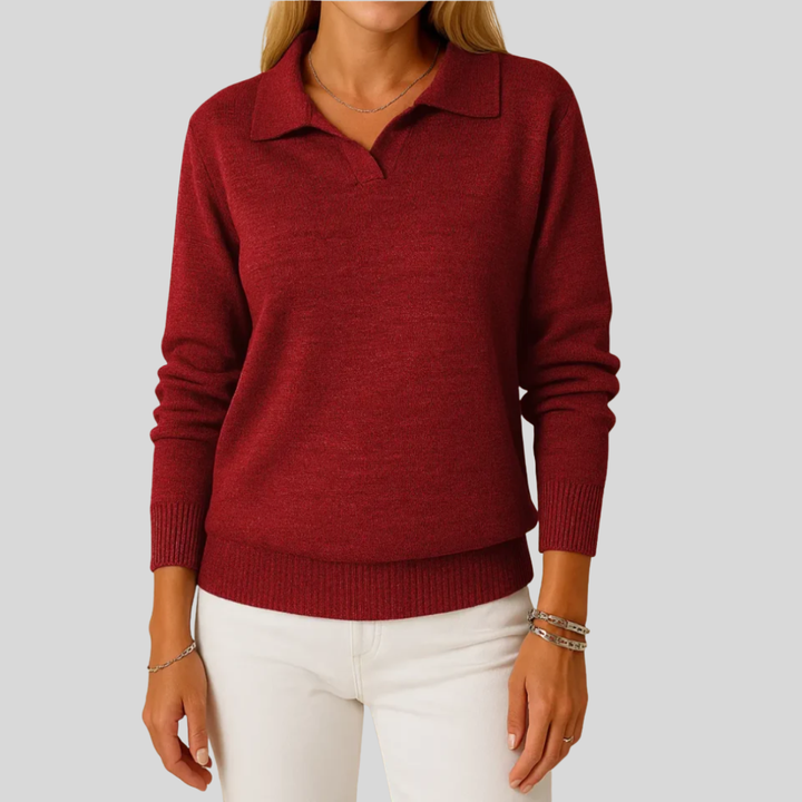 Mara | Maglia con Colletto Elegante