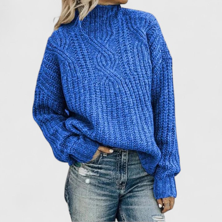 Elisabetta | Maglia Calda a Collo Alto