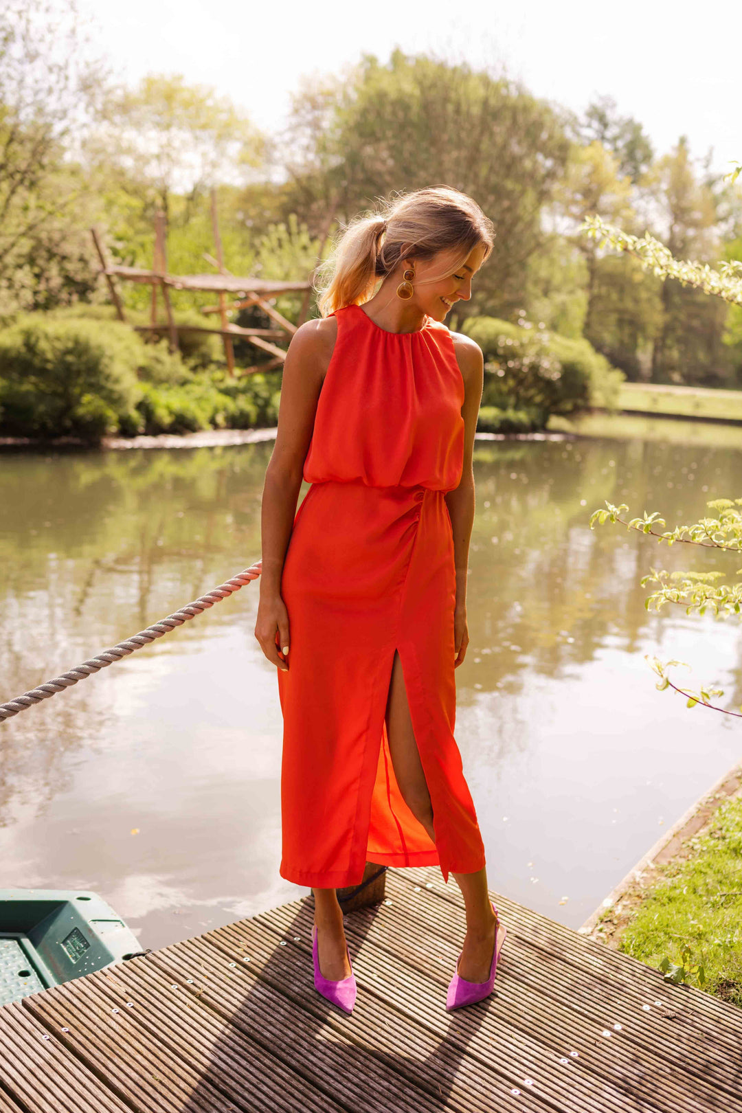 LEONTINA™|ABITO MIDI ELEGANTE