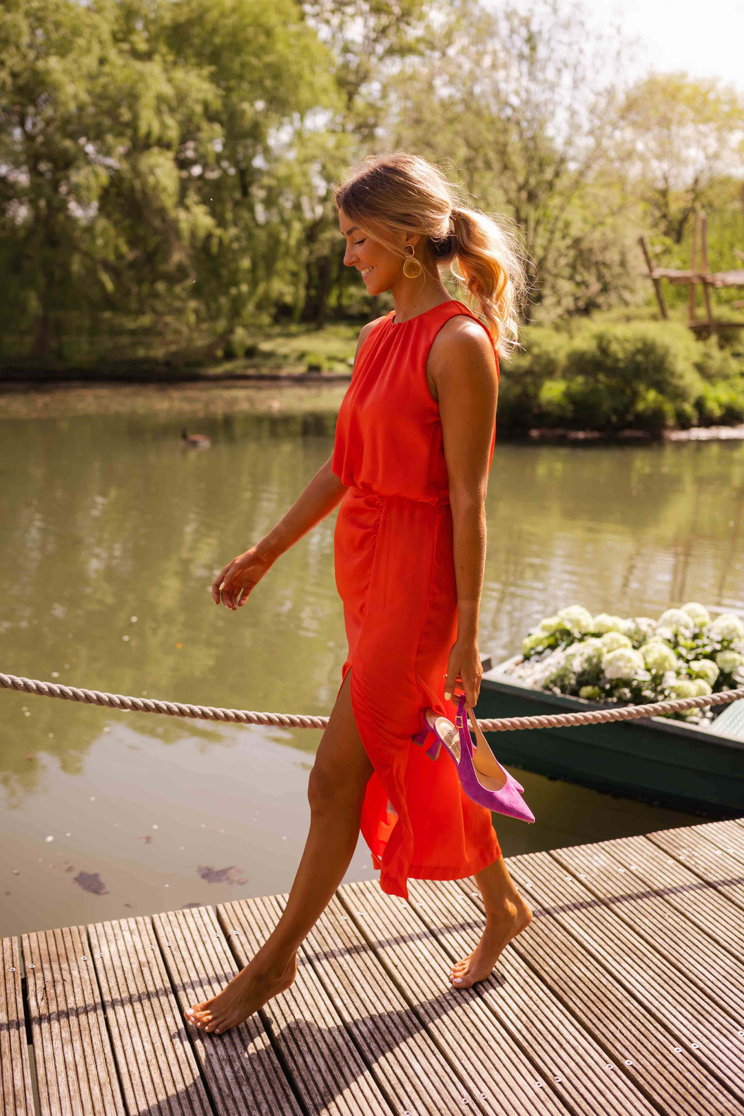 LEONTINA™|ABITO MIDI ELEGANTE