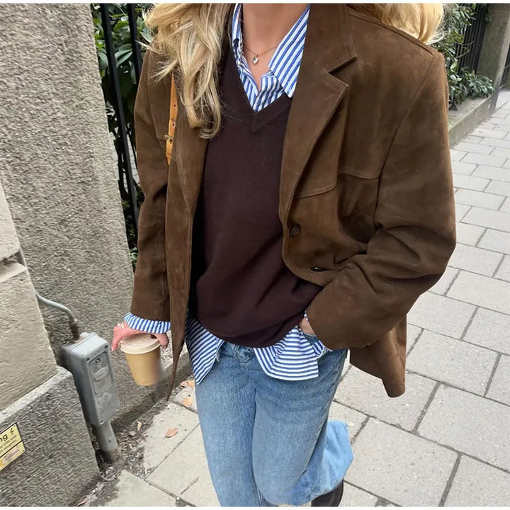 Helena | Giacca Elegante in Velluto