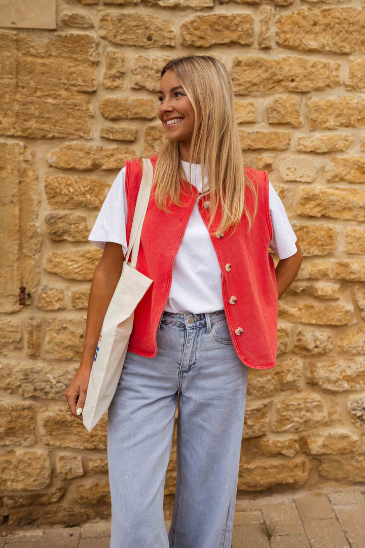 CARLA|GILET ESTIVO VINTAGE