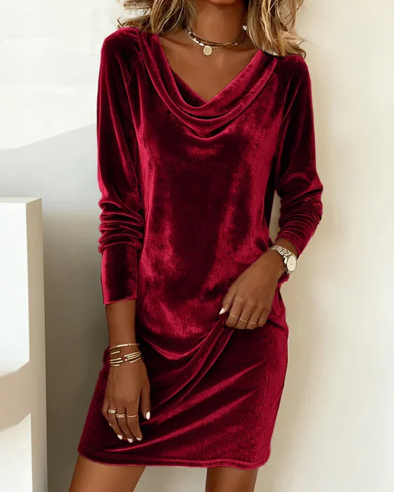 Lunori™ | Abito in velluto Frosina