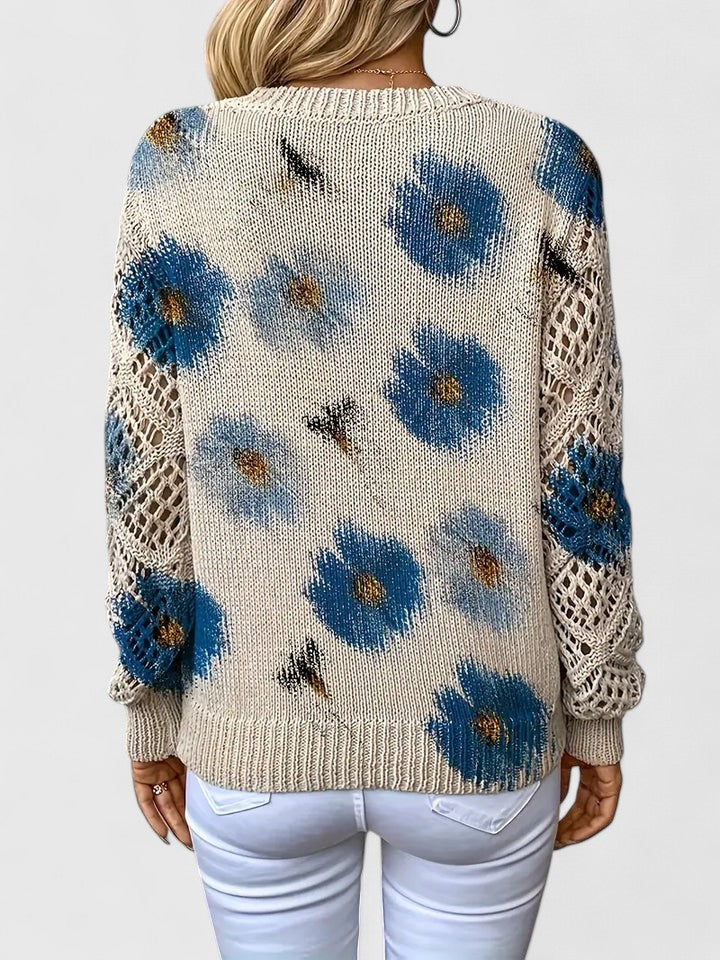 ORNELLA™|MAGLIONE FLOREALE