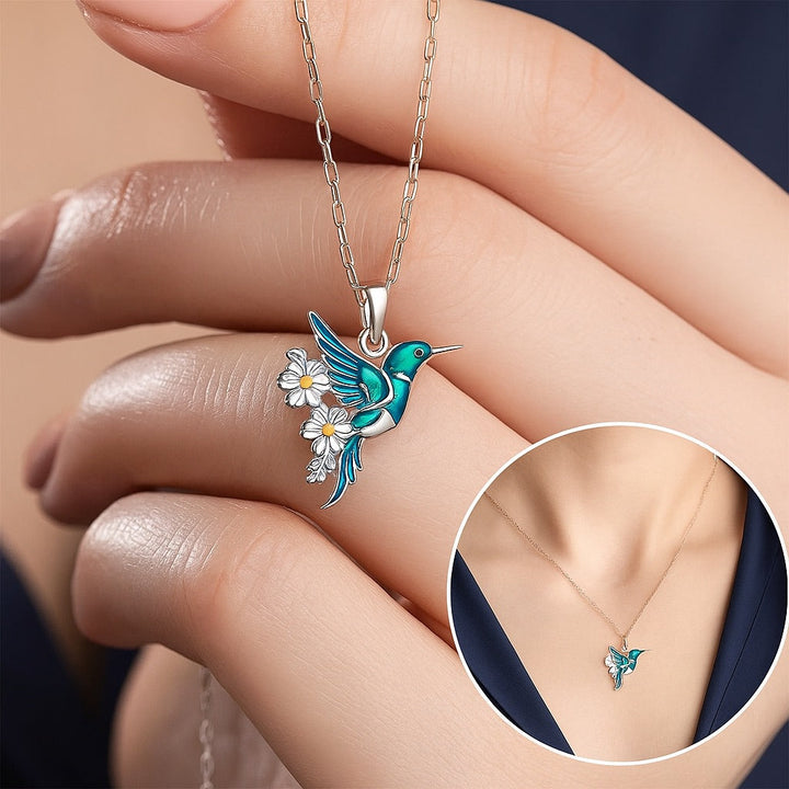 Bellissima collana con colibrì + orecchini in omaggio – Offerta limitata