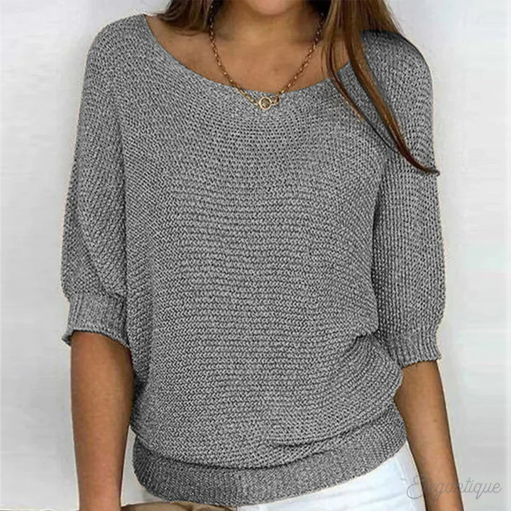 ARIANNA|TOP IN MAGLIA RILASSATO