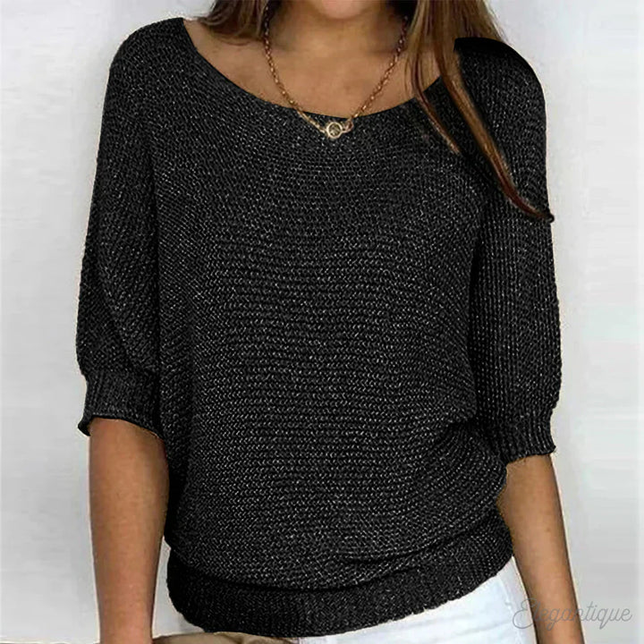 ARIANNA|TOP IN MAGLIA RILASSATO